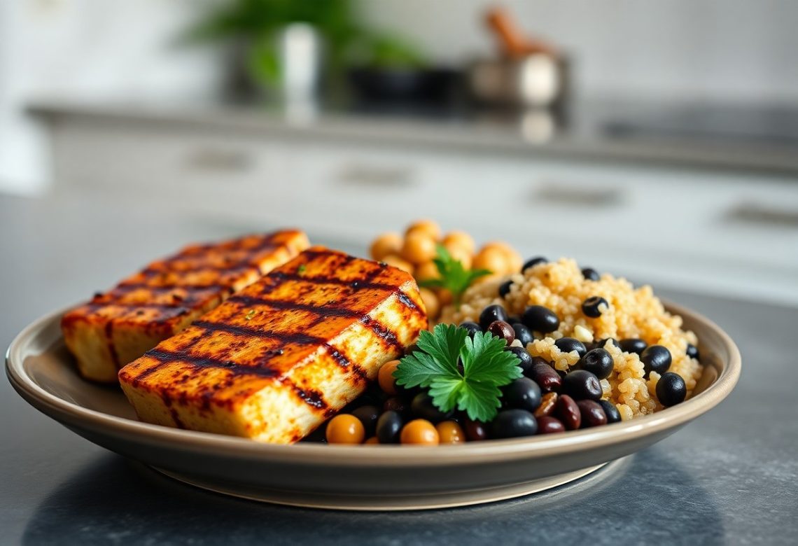 An Image Of High-Protein Plant-Based Foods for Weight Loss