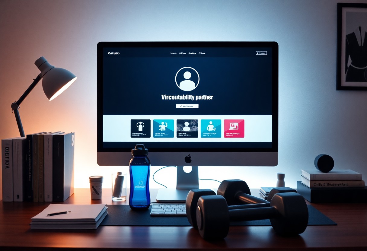 An Image Of Stay Accountable With Virtual Partners - Technology and Weight Loss