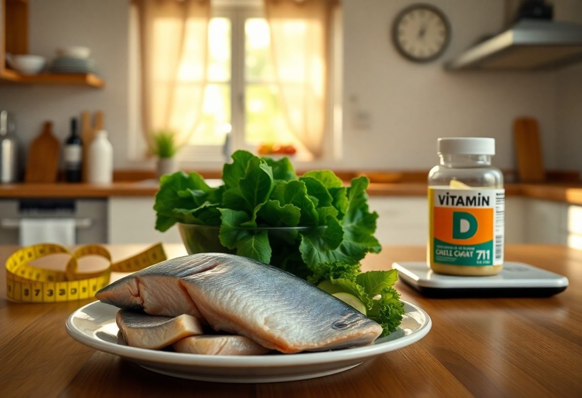 An Image Of The Relationship Between Vitamin D Deficiency and Stubborn Weight Around Your Midsection